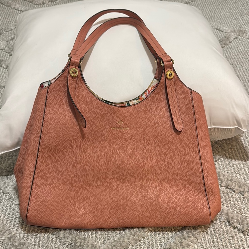 Coach Pink Shoulder Bag with Gold Hardware